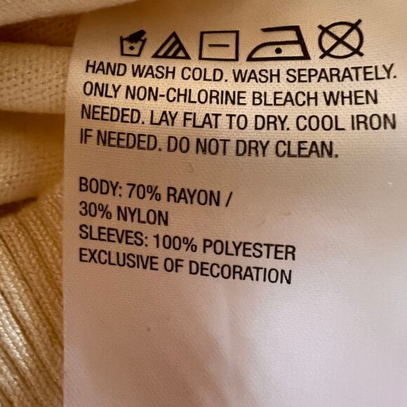 Mally Roncal Ivory Sweater Pearl Mock Neck Ruffle Sleeve XXS - Picture 11 of 12